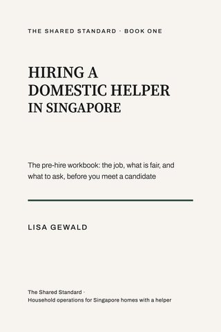 Hiring a Domestic Helper in Singapore, front cover